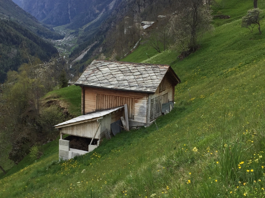 Stall-Scheune mit landwirtschaftlichem Boden in Embd